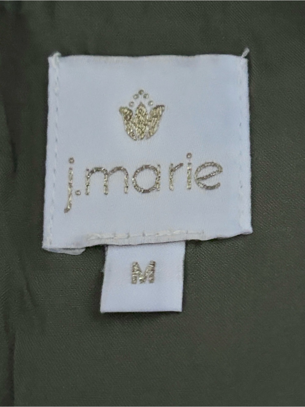 NWT J. MARIE Embroidered Floral Skirt Olive Green Fuchsia Boho Designer Cotton - Picture 16 of 16